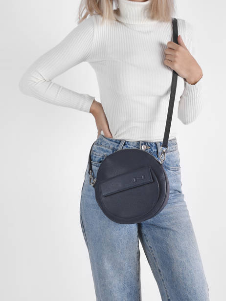 Cross Body Tas Dorine Leder Nathan baume Blauw nathan 96KW3061 ander zicht 1